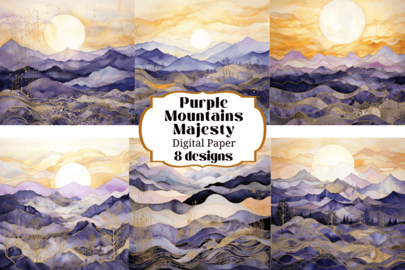 8 Purple Mountains Majesty Backgrounds: Elevate Your Creative Projects