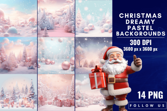 Christmas Dreamy Pastel Backgrounds: Your Holiday Design Secret