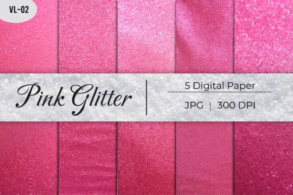 Elevate Your Projects with Digital Pink Glitter Paper Backgrounds