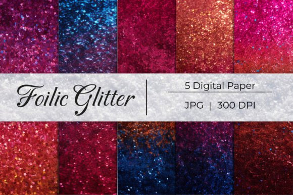 Elevate Your Projects with Foilic Glitter Paper Backgrounds-02