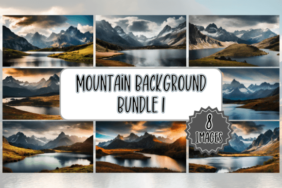 Elevate Your Visuals with Mountain Backgrounds Bundle 1