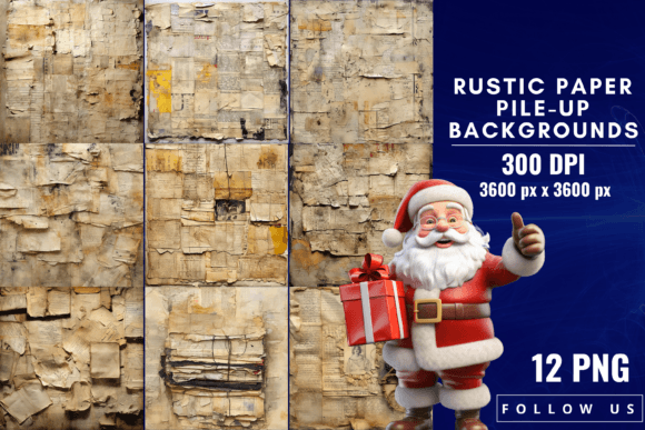 Embrace Timeless Texture with Rustic Paper Pile-Up Backgrounds