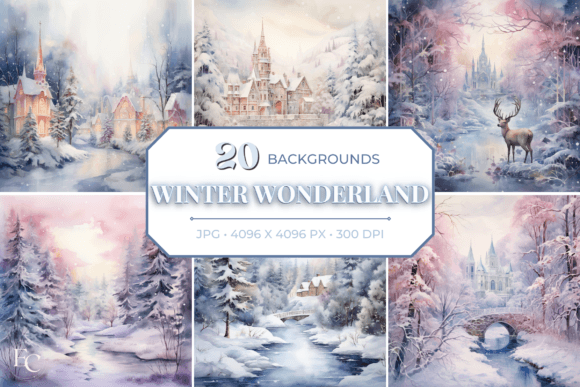 Enchanting Winter Wonderland Backgrounds for Creative Projects
