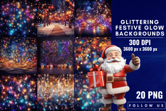 Glittering Festive Glow Backgrounds: A Designer's Holiday Secret