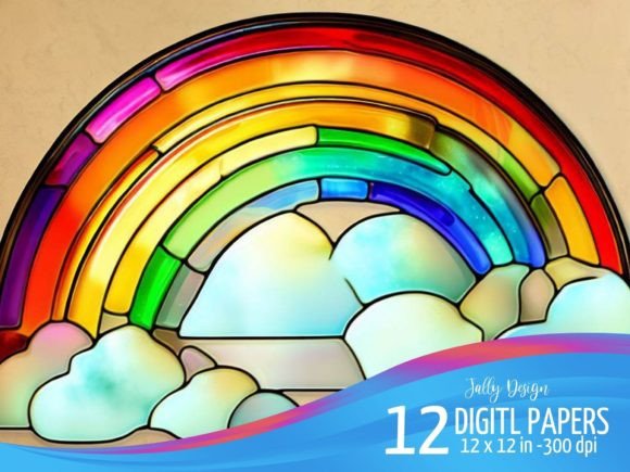Infuse Your Designs with Vibrant Light: A Guide to Rainbow Stained Glass Backgrounds