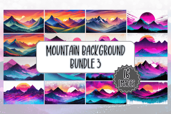 Mountain Backgrounds Bundle 3: Elevate Your Visual Projects