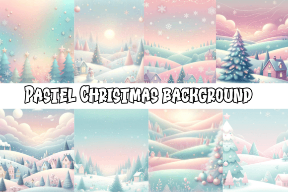 Pastel Christmas Backgrounds: A Fresh Festive Palette