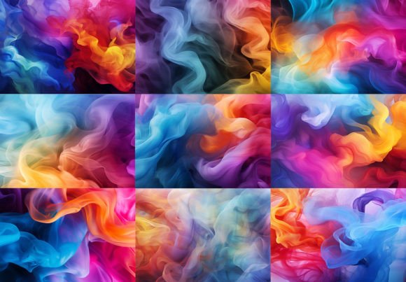 Smoke Colors Backgrounds Seamless: Art Backdrop Light Aesthetic