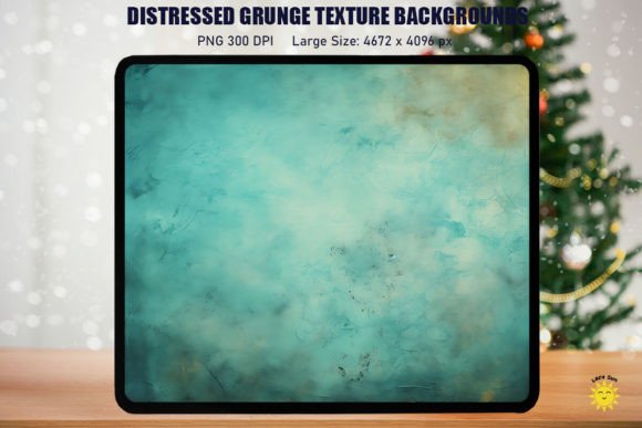 Teal Grunge Texture Backgrounds: Authentic Digital Distress